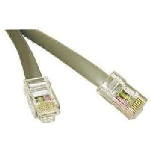   Rj45 8p8c Straight Modular Cable Constructed From Silver Satin Wiring