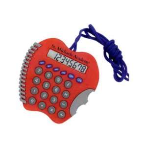    Apple shaped calculator with neck cord. Closeout. Electronics