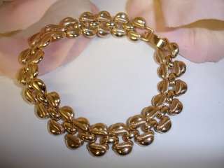 Vintage Krementz Gold Filled Chain Link Bracelet  