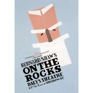  On the Rocks by Bernard Shaw 12x18 Giclee on canvas