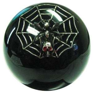    American Shifter 223 Black Shift Knob with White Spider Automotive