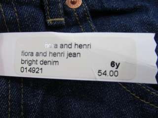 Flora & Henri Designer Boutique Jeans Pants Size 6 Girl Boy NWT 