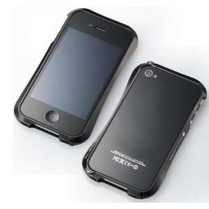   Premium Metal Bumper Case for Apple iPhone 4 Black 