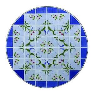  Achla Lawn & Garden Patio Decor Blue Iron and Ceramic 