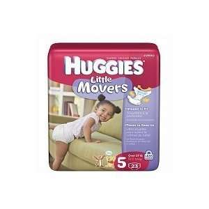 Huggies Supreme Little Movers Diapers Jumbo Pack Size 5 (Pack of 4)