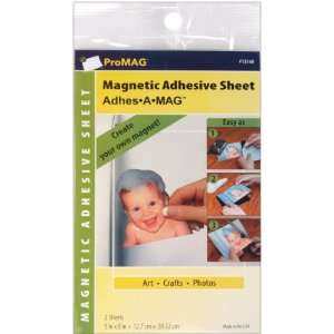  ProMag Magnet Sheet w/Adhesive 5x 8 2pc (3 Pack 