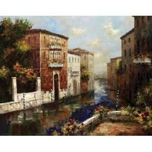 Peter Bell 40W by 30H  Sleepy Canal CANVAS Edge #6 1 1/4 L&R 