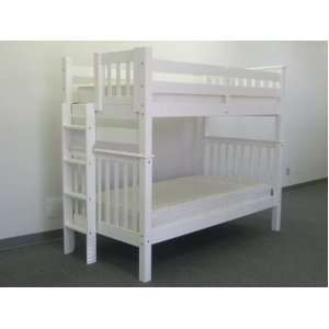 Bunk Bed Tall Twin over Twin Mission style   Side Ladder 