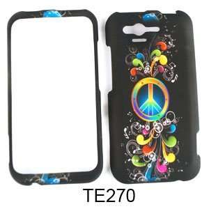   RHYME RAINBOW PEACE MUSIC NOTES ON BLACK Cell Phones & Accessories