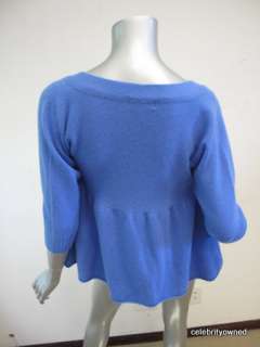 Christiane Celle Calypso Blue Cashmere Sweater XS  