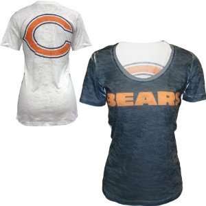  Chicago Bears Womens Sublimated Burnout T Shirt