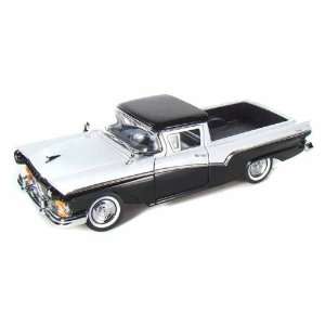  1957 Ford Ranchero 1/18 White Over Black Toys & Games