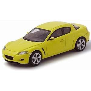  RX 8 Right Hand Drive Diecast Car Model Lightming Yellow 1/43 Autoart
