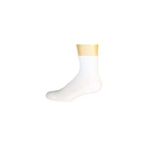   White Wood Silk Dress Ankle Socks Size 9 13