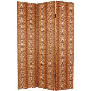   Sided Canvas Room Divider in Leopard and Tiger Furniture & Decor