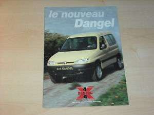 20124) Peugeot Partner Dangel 4x4 Prospekt 200?  