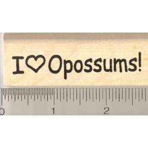  I Heart Opossums Rubber Stamp Arts, Crafts & Sewing