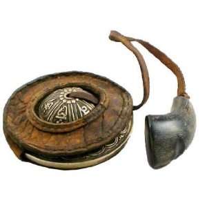  Tibetan Buddhist Tingsha in a Leather Case Musical 