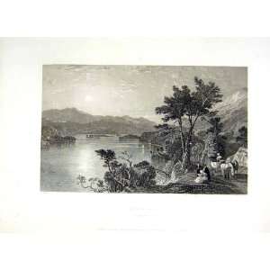  1838 Scotland View Loch Awe Argylshire Trees Mountains 