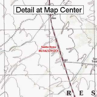  USGS Topographic Quadrangle Map   Santa Rosa, Arizona 
