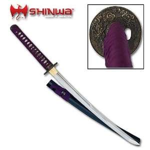  Royal Purple Samurai Wakizashi Sword