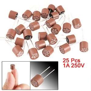   Pcs 5TR 1A 250V Slow Blow Type Subminiature Fuse Red