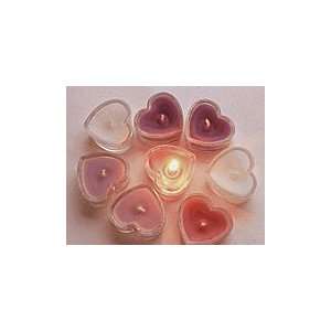  Inexpensive Wedding Favors   Glass Heart Candles