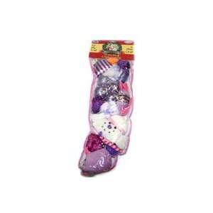  Vo Toys Christmas Cat Stocking Purple Assortment 17 Pieces 