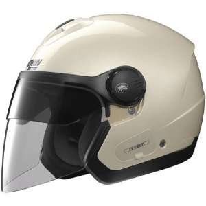  Nolan N42E N Com Solid Open Face Helmet Medium  White 