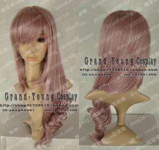 13 Final Fantasy lightning Cosplay Wig Gray Pink  