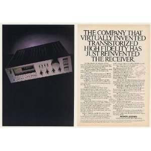  1980 Sony STR V55 Stereo Receiver 2 Page Print Ad 