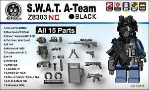 custom LEGO Police SWAT commando gun Minifig army builder  