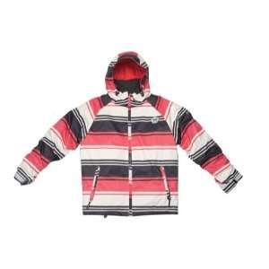   Bucky Retro Stripe Jacket   Boys Red Retro Stripe