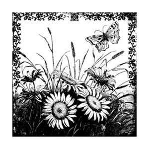  Magenta Cling Stamps Lovely Meadow; 2 Items/Order Arts 