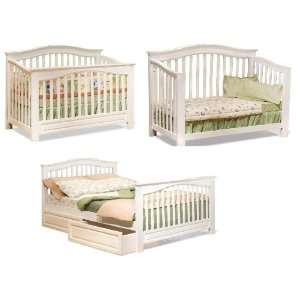  Crib/Full Bed Conversion Kit (White) by Atlantic Furniture 