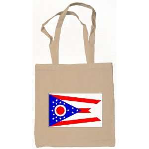  Ohio State Flag Tote Bag Natural 