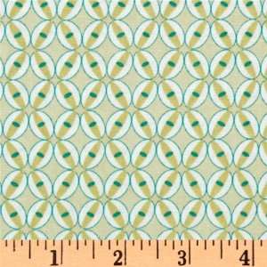  44 Wide Filigree Seed Petals Sage Fabric By The Yard 