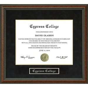  Cypress College Diploma Frame