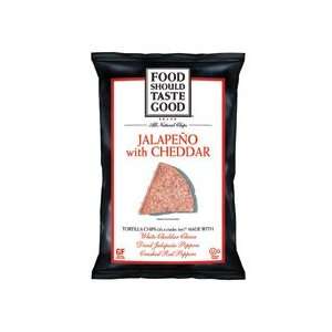 Food Should Taste Good Jalapeno Cheddar Tortilla Chips 5.5 oz. (Pack 
