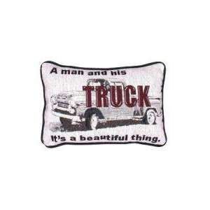  Set of 2 A Man and His Truck Decorative Throw Pillows 