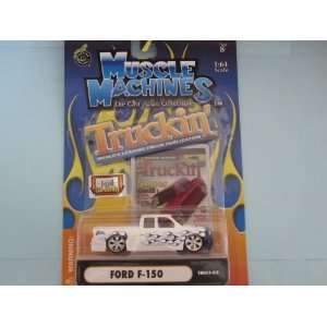   flames Truckin Magazine Edition Die cast By Muscle Machines 164 Scale
