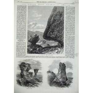  America 1869 Hanging Rock Echo Canyon Utah Dial Rocks 
