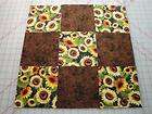 sunflowers tossed on black b g 32 6 quilting squares q $ 9 95 listed 