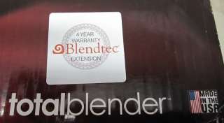 Blendtec Total Blender w/ WildSide 3qt & 2qt jars & 10 year warranty 