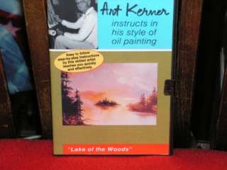 Art Kerner DVD Lake of the Woods Oil Painting 60 Min  