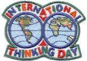 Girl INTERNATIONAL THINKING DAY Patches SCOUT/GUIDE  