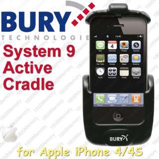 Bury S9 System 9 Active Cradle Car Kit for iPhone 4  