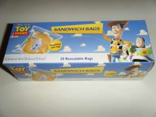 Disney Clear Ziploc Sandwich Bag Box Lunch Party Favors  