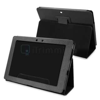   Leather Case+Guard+Headset+Car+AC Charger For Asus Eee Pad Transformer
