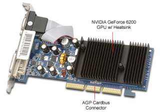 XFX NVIDIA GeForce 6200 (PVT44AWA) DDR SDRAM AGP 8x Gra  